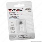 V-Tac VT-5149 Adattatore Singolo da Micro USB a Tipo C Colore Bianco - SKU 8472 [TERMINATO]