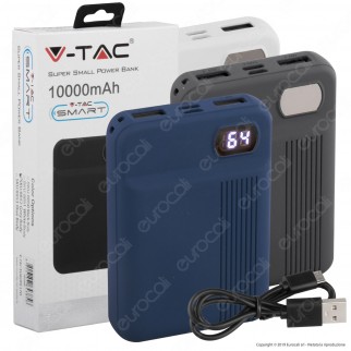 V-Tac VT-3504 Power Bank Portatile 10000 mAh 2 Uscite USB 2,1A - SKU 8850 / 8851 / 8852 / 8853