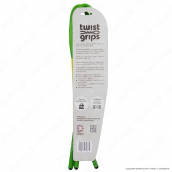 Intergross Twist Grips Cavi Flessibili Multiuso in Metallo con Rivestimento in Gomma - Confezione da 2 Cavi