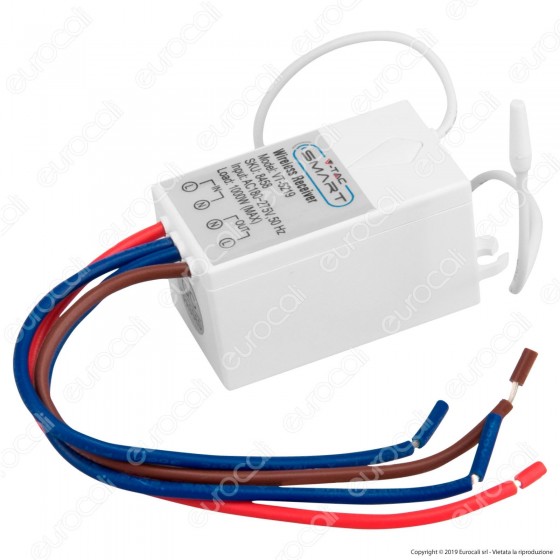 V-Tac VT-5129 Ricevitore Wireless per Interruttori Senza Fili - SKU 8458 V-Tac VT-5129 Ricevitore Wireless per Interruttori Senza Fili - SKU 8458