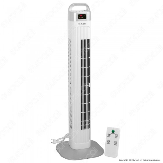 V-Tac VT-5536 Tower Fan 36 Inches con Display per la Temperatura e Telecomando - SKU 7900 V-Tac VT-5536 Tower Fan 36 Inches con Display per la Temperatura e Telecomando - SKU 7900