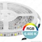 Immagine 2 - V-Tac VT-5050 Striscia LED Smart Light Wi-Fi 10W 60 LED/metro RGB+W Dimmerabile - SKU 2584