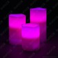 Intergross Color Candles 3 Candele LED RGB in Vera Cera con Telecomando - 10cm / 12cm / 15cm