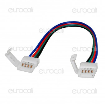 Connettore Flessibile per Strisce LED Multicolore RGB 5050 Clip 4 Pin 