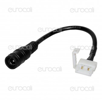 Connettore da Clip 2 Pin a Jack 2.1 per Strisce LED Monocolore 5050 -