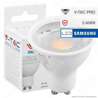 V-Tac PRO VT-292 Lampadina LED GU10 8W Faretto Spotlight Chip Samsung