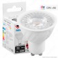 V-Tac VT-2206 Lampadina LED GU10 6W Faretto Spotlight CRI ≥95 38° - SKU 7497 / 7498 / 7499