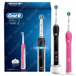 [EBAY] Oral B PRO 2 2950N CrossAction - 2 Spazzolini Elettrici Ricaricabili Braun Timer