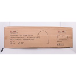 [EBAY] V-TAC VT-7451 Piantana in Metallo con Portalampada per Lampadine E27 Colore Nero - SKU 8564 2/2