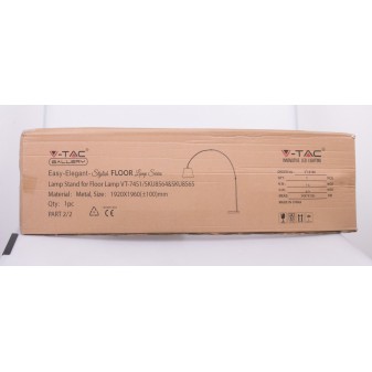 [EBAY] V-TAC VT-7451 Piantana in Metallo con Portalampada per Lampadine E27 Colore Nero - SKU 8564 2/2