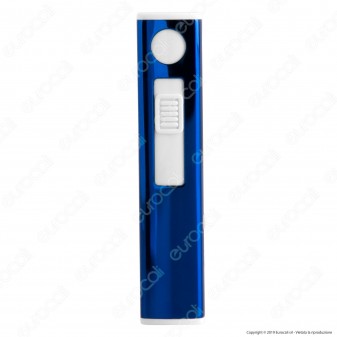 Atomic Accendino USB Ricaricabile Antivento in Metallo Lucido - Box di 13 Accendini