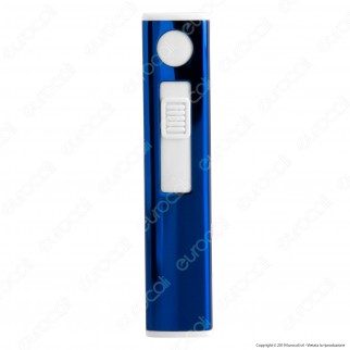 Atomic Accendino USB Ricaricabile Antivento in Metallo Lucido - Box di 13 Accendini