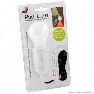 Intergross Pull Light Lampadina LED Senza Fili a Batteria da Appendere