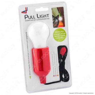 Intergross Pull Light Lampadina LED Senza Fili a Batteria da Appendere