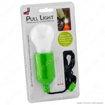 Intergross Pull Light Lampadina LED Senza Fili a Batteria da Appendere