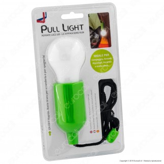 Intergross Pull Light Lampadina LED Senza Fili a Batteria da Appendere