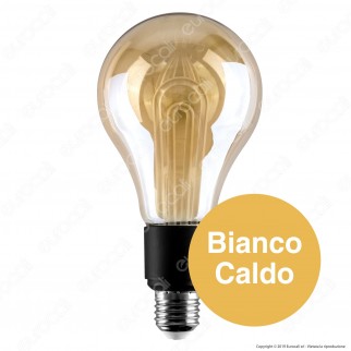V-Tac VT-2235 Lampadina LED E27 5W Bulb G100 Ambrata - SKU 2748