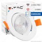 V-Tac PRO VT-2-10 Faretto LED da Incasso Rotondo 10W COB Chip Samsung - SKU 839 / 840 / 841 [TERMINATO]