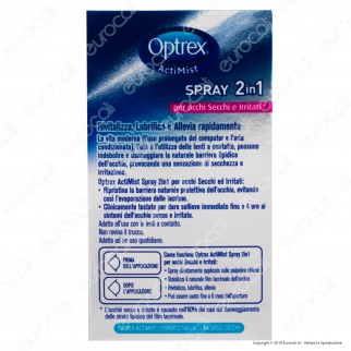 Optrex ActiMist Spray 2in1 Per Occhi Secchi e Irritati - Flacone da 10ml