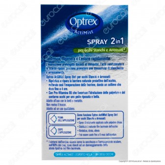Optrex ActiMist Spray 2in1 Per Occhi Stanchi e Arrossati - Flacone da 10ml