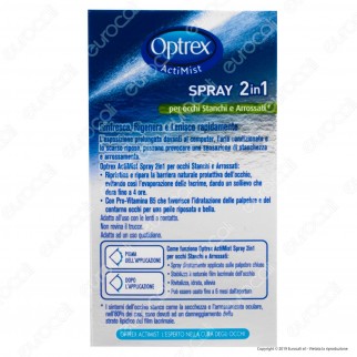 Optrex ActiMist Spray 2in1 Per Occhi Stanchi e Arrossati - Flacone da 10ml