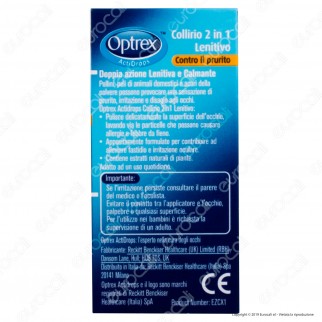 Optrex ActiDrops Collirio 2in1 Lenitivo Contro il Prurito - Flacone da 10ml