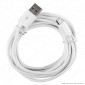Immagine 3 - V-Tac VT-5332 USB Data Cable Micro USB Cavo Colore Bianco 1,5m - SKU 8450