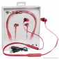 V-Tac VT-6166 Coppia di Auricolari Bluetooth Sports Earphones Colore Rosso - SKU 7711