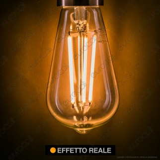 Marino Cristal Serie ECO Lampadina LED E27 11W Bulb ST64 Filament - mod. 21560