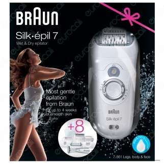 [EBAY] Braun Silk-épil 7 7-561 Wet&Dry Epilatore Donna Senza Fili Con 8 Accessori