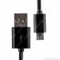 Immagine 3 - V-Tac VT-5332 USB Data Cable Micro USB Cavo Colore Nero 1,5m - SKU 8448