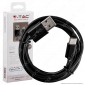 Immagine 1 - V-Tac VT-5542 USB Data Cable Type-C Cavo Colore Nero 1,5m - SKU 8454
