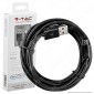 V-Tac VT-5333 USB Data Cable Micro USB Cavo Colore Nero 3mt - SKU 8449 [TERMINATO]