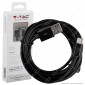 Immagine 1 - V-Tac VT-5543 USB Data Cable Type-C Cavo Colore Nero 3m - SKU 8455