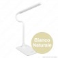 Immagine 2 - Velamp Lampada da Tavolo LED 6W Touch Dimmerabile Colore Bianco - mod. TL1606
