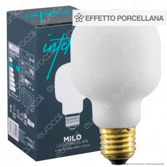 Daylight MILO Lampadina E27 Filamento LED 6W Tubolare Effetto Porcellana Dimmerabile CRI≥90 - mod. 700243.0IA