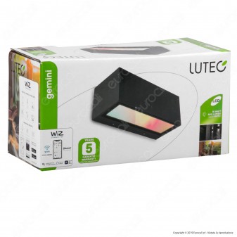 Lutec Gemini Lampada LED da Muro 18W RGB+W 3in1 WiFi IP54 - mod. 5189111118