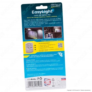 Intergross Easy Light Luce LED Senza Fili Colore Bianco
