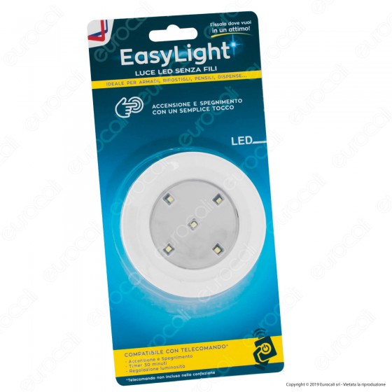 Intergross Easy Light Luce LED Senza Fili Colore Bianco Intergross Easy Light Luce LED Senza Fili Colore Bianco