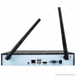 V-Tac VT-5188 Kit Videosorveglianza P2P NVR 4 Canali Wifi 1080p con 4 Telecamere - SKU 8400