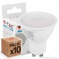 10 Lampadine LED V-Tac PRO VT-271 Lampadina LED GU10 10W Faretto Spotlight Chip Samsung 110° - Pack Risparmio