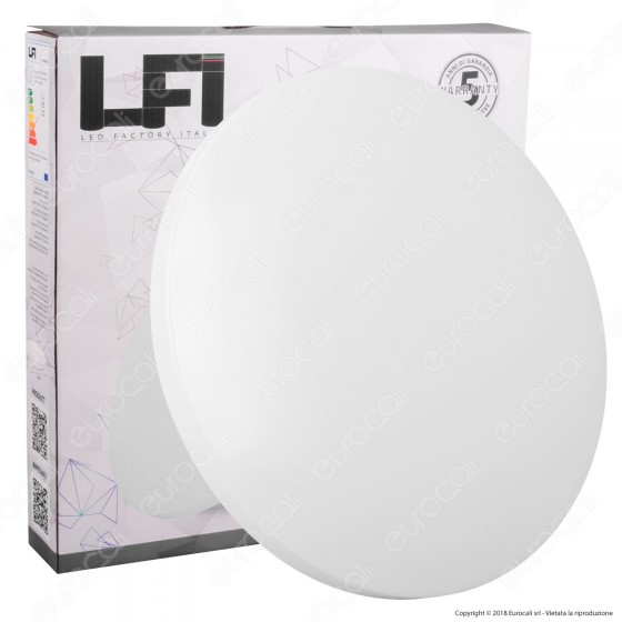 Led Factory Italia Plafoniera LED 35W Bianca Forma Circolare - mod. Led Factory Italia Plafoniera LED 35W Bianca Forma Circolare - mod.