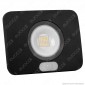 Immagine 1 - Led Factory Italia Faro LED 50W Ultra Sottile con Sensore Colore Nero