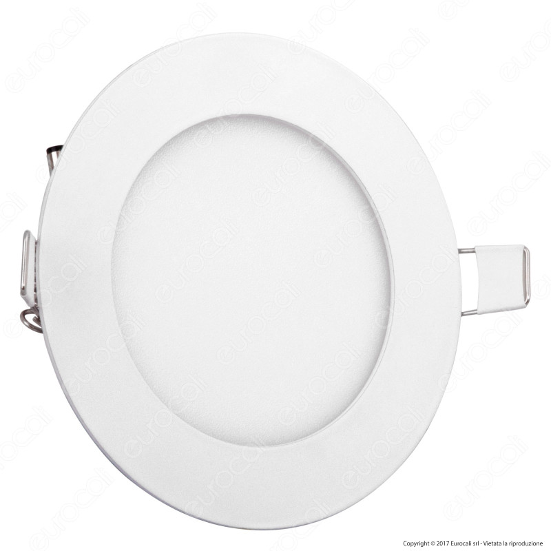 Led Factory Italia Pannello LED Rotondo 6W SMD da Incasso con Driver