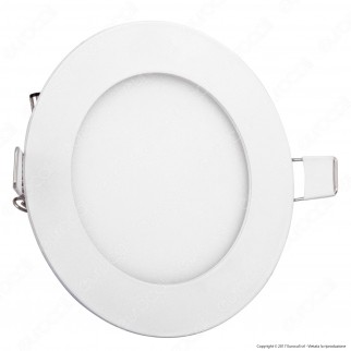 Led Factory Italia Pannello LED Rotondo 6W SMD da Incasso con Driver