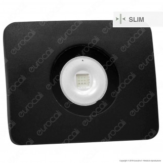 Led Factory Italia Faro LED RGB Multicolore10W da Esterno con Telecomando Infrarossi - mod. FL-10RGB