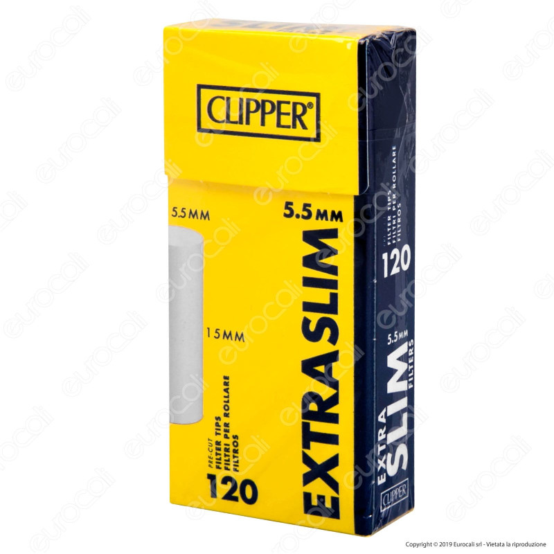Clipper Extra Slim 5,5mm Ruvidi - Scatolina da 120 Filtri [TERMINATO]