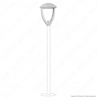 V-Tac SUPERPRO VT-105 Lampione LED da Giardino 100W Lampione SMD Chip Samsung Fascio Luminoso Type 3M - SKU 783