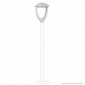 V-Tac SUPERPRO VT-105 Lampione LED da Giardino 100W Lampione SMD Chip Samsung Fascio Luminoso Type 3M - SKU 783
