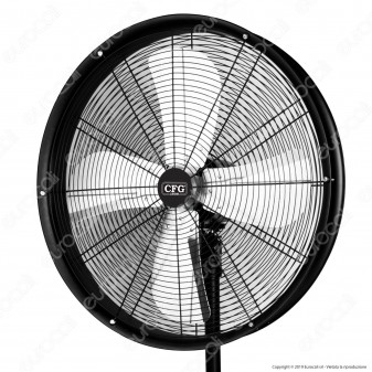 CFG Hurricane Ventilatore a Piantana in metallo 71 cm - Mod. EV065